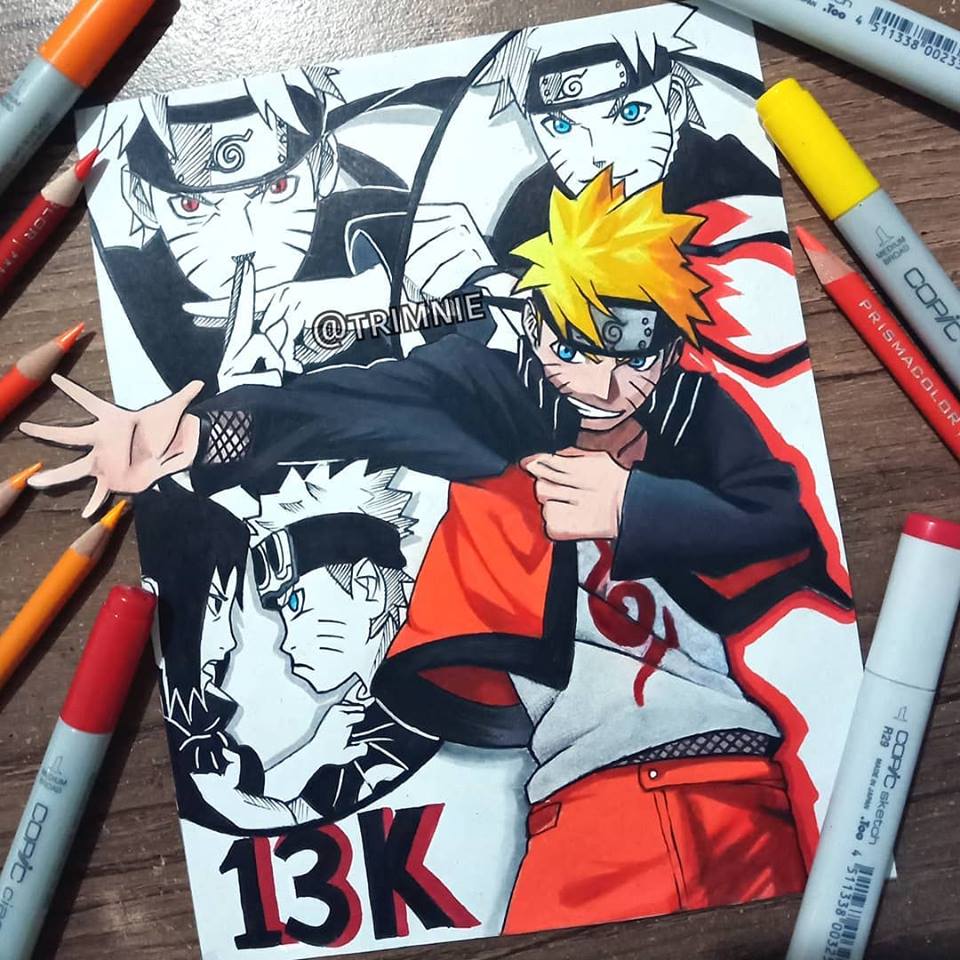 Speed Drawing - SASUKE, NARUTO