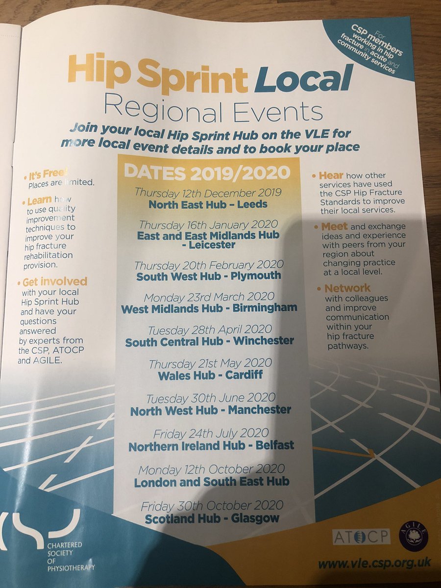 Roz_L_Campbell's tweet image. I’m booked on 👍
Looking forward to hearing how this audit tool can be used to improve services for #NOF - too often de-prioritised due to ⬇️ capacity and ⬆️ priority of elective surgery.  (Anecdotal evidence) 

#Improve4Patients
#datadrivencare
#hipsprint
@thecsp 
#GIRFT
