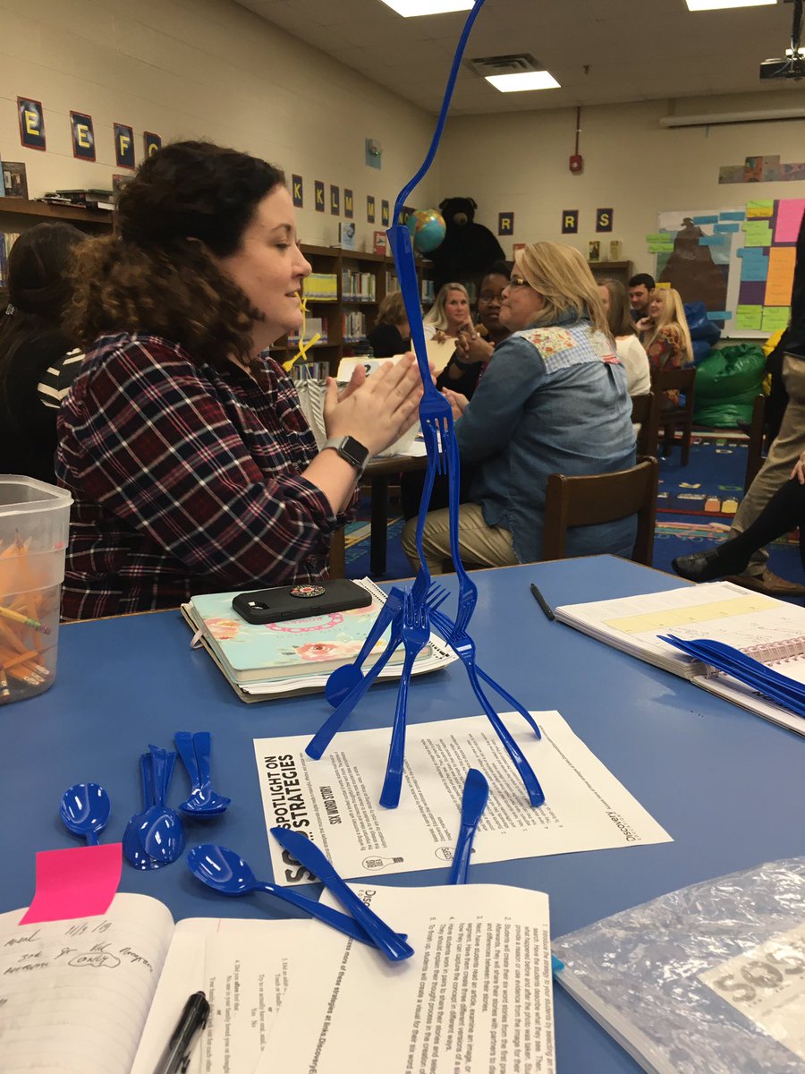 LeAnnSimmerman's tweet image. STEM challenges and #SOS at faculty meeting!!! #SpEd won tallest tower!!! @JE_WoodardEle has it going on! @DiscoveryEd @cjmarczak @SpEdMCPS @Techgirl76 #DENLC @MauryCoSchools