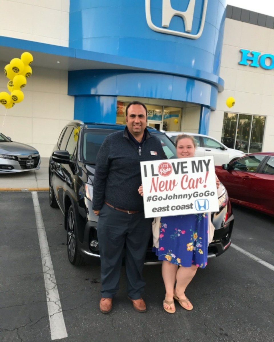 echhonda's tweet image. Shop Now: goo.gl/rOPd5j
Congratulations to Amanda who is now driving in both luxury and style with her brand new 2019 Honda Pilot Touring!! On behalf of your Sales Professional, Johnny Haddad #GoJohnnyGoGo and all of us here at East Coast - Welcome to the Family ♥️