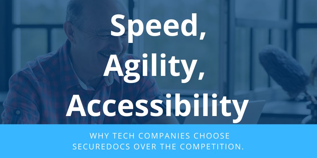 SecureDocsVDR's tweet image. Speed, agility, and accessibility are three reasons tech #startups choose @SecureDocsVDR for their #virtualdatarooms: hubs.ly/H0lCDMN0