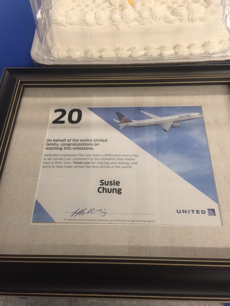 Congratulations 🎊 🎉 Susie with your 20 year or service!! Wishing you many more to come!! # Team DCA @mechnig @Philip_Pezza @edavid_allison @anne_c_k @carlosbarriera @jacquikey @Auggiie69