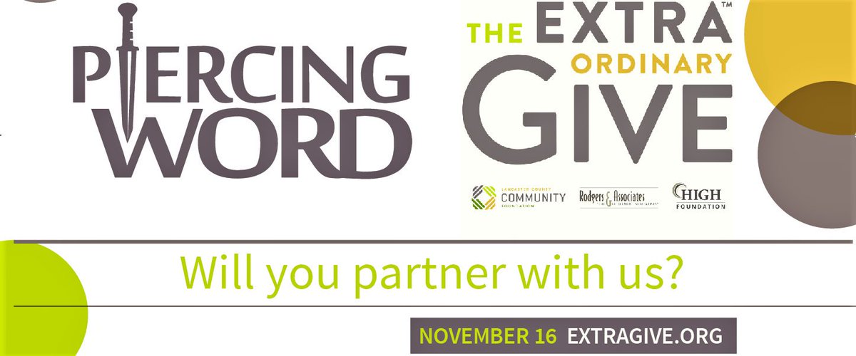 PiercingWord's tweet image. Tis' the Season to Give Thanks! - mailchi.mp/piercingword/m…