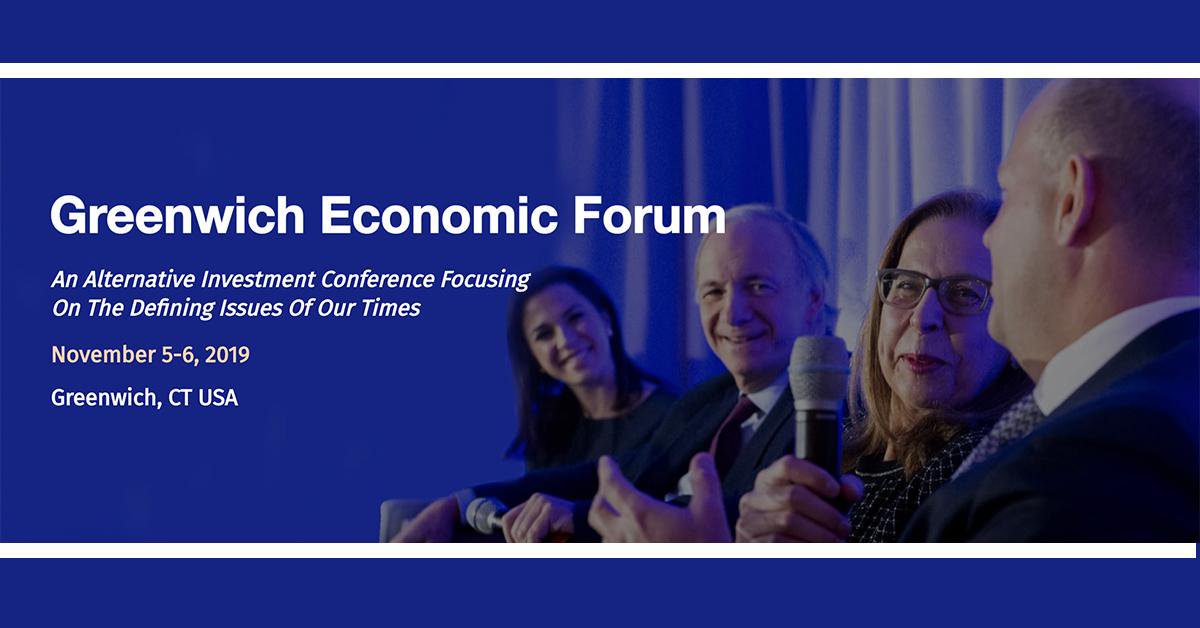 thegeforum's tweet photo. The 2019 #GreenwichEconomicForum is nearly here! Beginning tomorrow, leaders across the fields of #finance and #investing will gathering for learning, networking, and more. We look forward to seeing you there. https://t.co/LQh483ja5w https://t.co/2YJAALUivS