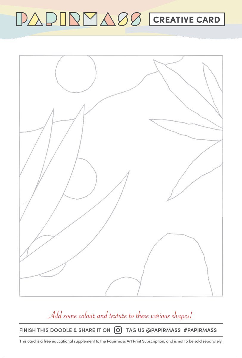 Abstract Landscape Colouring Card papirmass.com/abstract-lands…