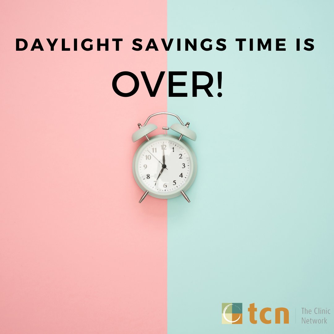 Yesterday, we all were able to "fall" back into the extra hour of daylight. What are you going to do with your extra daylight? Some people are affected by the time change - a general consensus is that it takes the body one day for each hour of time change. #wellness #TCNandyou