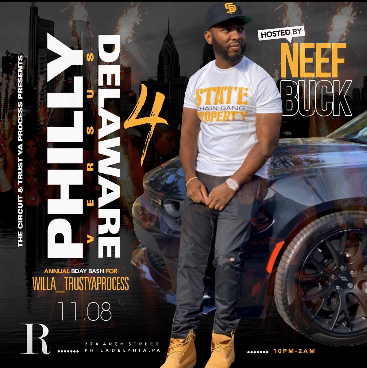 Reserve Vibes This Friday! 11.8 
🍾♏️🎉🔥🎥 “Philly Vs Delaware”