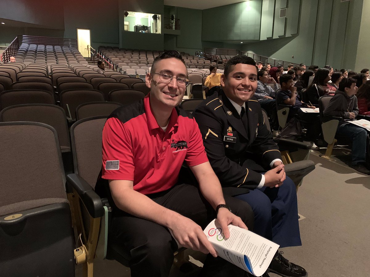 CCHSTITANSTRONG's tweet photo. National Guard presenting to our Titans their H.E.A.R. program, their highly effective, research-based solution to bullying. Thank you @NationalGuard #buildrespect #endbullying https://t.co/j4soONvT3z