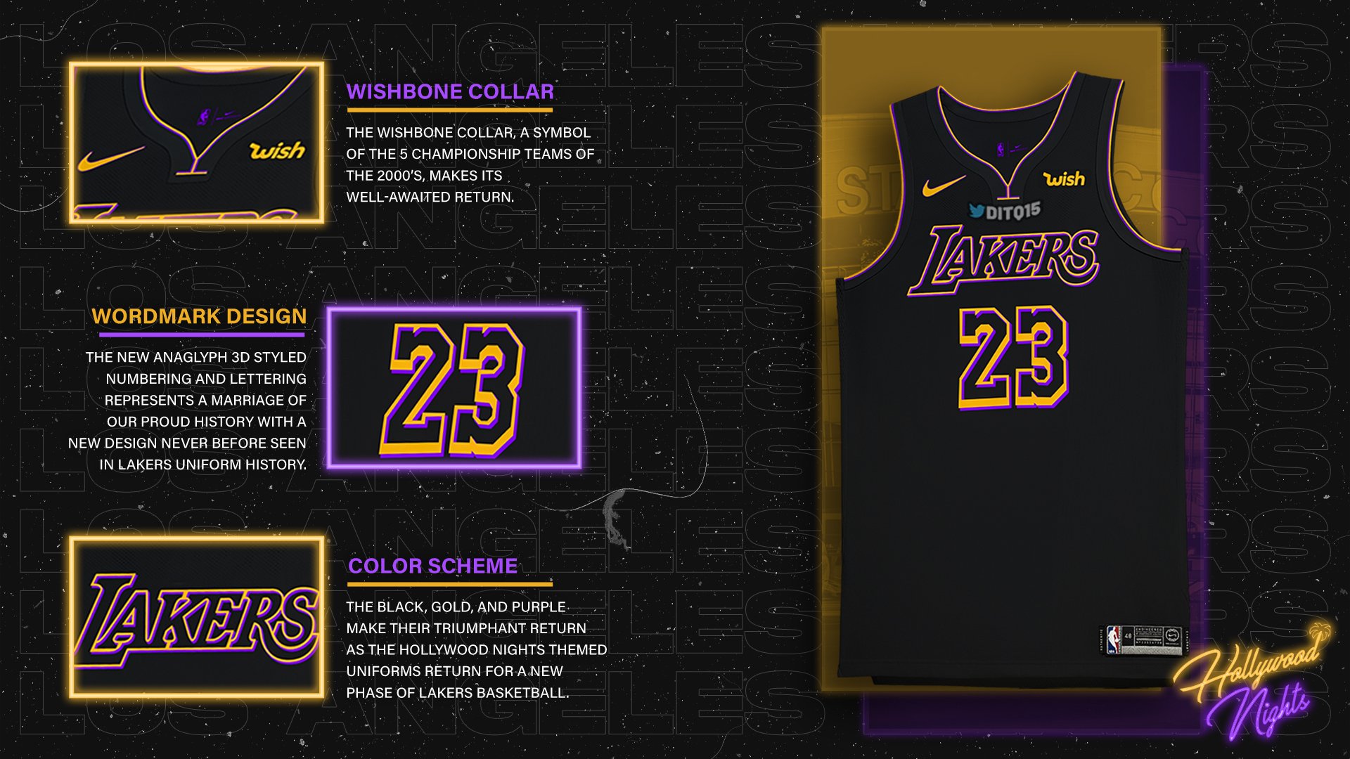 Q 🏀 on X: Danny Green recently teased a black Lakers jersey coming soon,  so I thought I'd make up my own concept for a new edition of Hollywood  Nights! LMK what