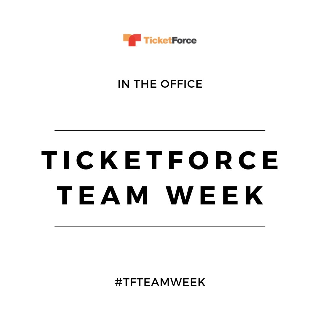 ticketforce's tweet image. We've got a reason to celebrate this week in the office because it's TEAM WEEK!