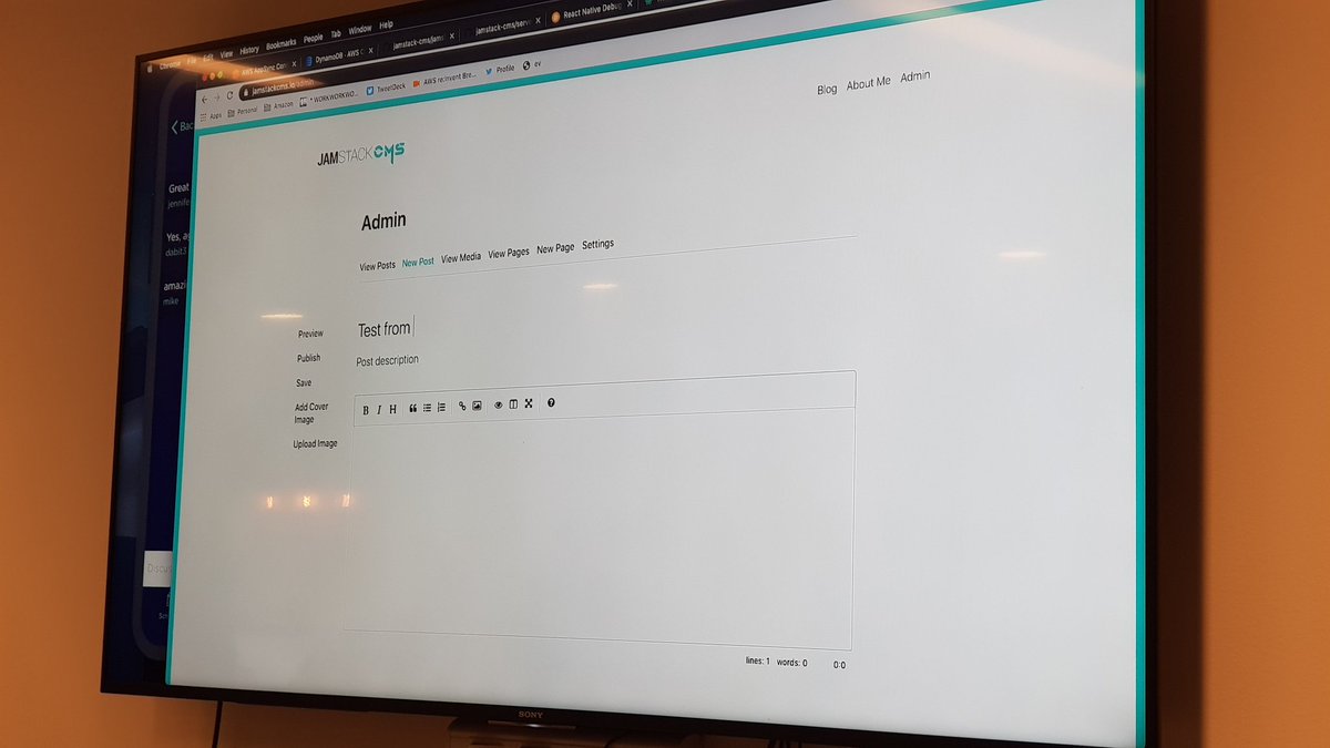 GunnarGrosch's tweet image. And finally a @jamstackcms demo. This is so cool!
#awsnordics
