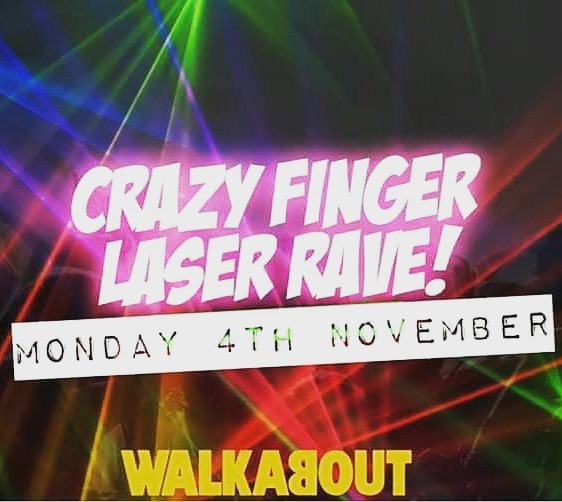 Walkabout Blackpool (@walkieblackpool) on Twitter photo Tonight we have Walkabout Blackpool first "Crazy Finger Laser Rave"❗❗
Loads and loads of GIVEWAYS with FREE ENTRY and £1.50 DRINKS all night❗❗
DJ <a href="/LoveDouge/">Douge Love</a> kicks it all off from 9pm until 4am❗❗ Tonight we have Walkabout Blackpool first "Crazy Finger Laser Rave"❗❗
Loads and loads of GIVEWAYS with FREE ENTRY and £1.50 DRINKS all night❗❗
DJ <a href="/LoveDouge/">Douge Love</a> kicks it all off from 9pm until 4am❗❗