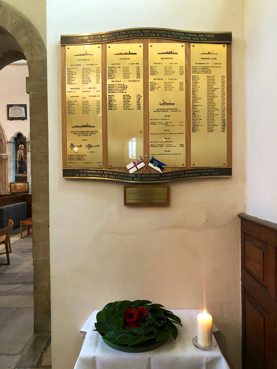 LVembassyUK's tweet photo. Moving service at the beautiful Old Portsmouth Cathedral to commemorate the Royal Navy’s Baltic Campaign in 1918-19, as important as today’s contribution to the Euroatlantic security, and #Baltic States’ and peoples’ freedom. 🇬🇧🇪🇪🇱🇻🇱🇹
#Allies #InDefenceofFreedom https://t.co/QQOySiXUX9