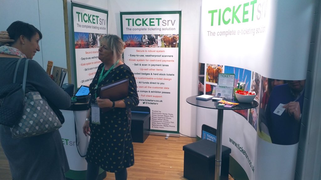 TICKETsrv's tweet photo. We’re happy to be talking about #ticketing at this year’s @ASAOshows #asaoconference at @royalwelshshow! Here we are catching up with the @northdevonshow. Come and find us at #ASAO2019 #ASAO #eventprofs https://t.co/KqSPLqF8Sq