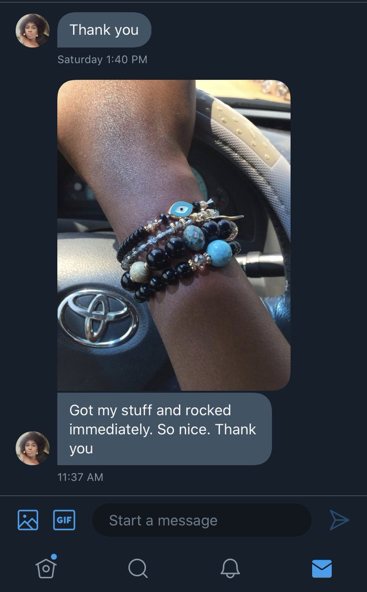 Bracelet got to Ibadan safely Thank you for shopping with us  @yeahwandey .God bless you for always trusting us