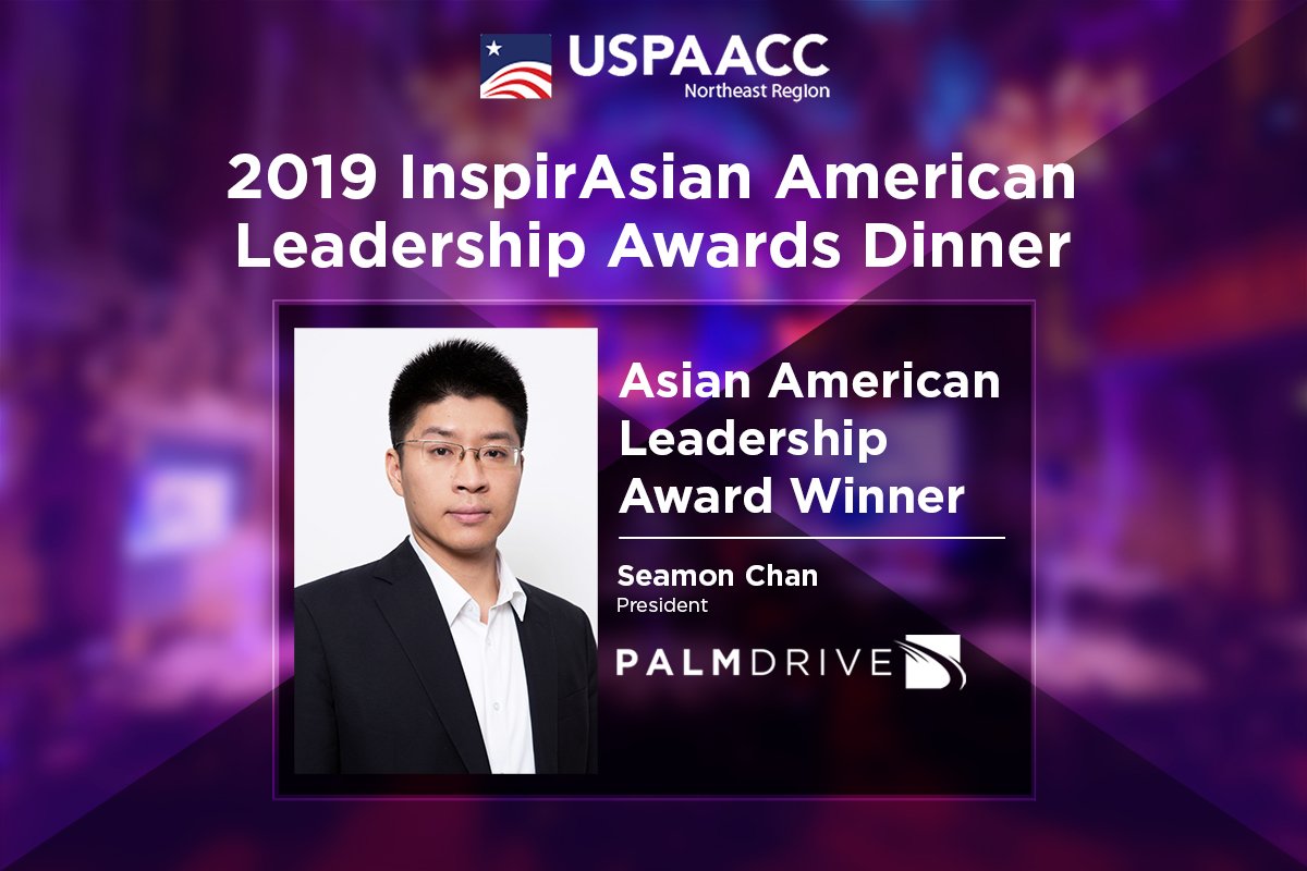 USPAACC_NE's tweet photo. Congratulations to Seamon Chan, President of @PalmDriveCap as one of the recipients of the 2019 InspirAsian American Leadership Awards. 

#uspaaccne #palmdrivecapital #supplierdiversity #inspirasianamerican https://t.co/5DwqCpOm2z