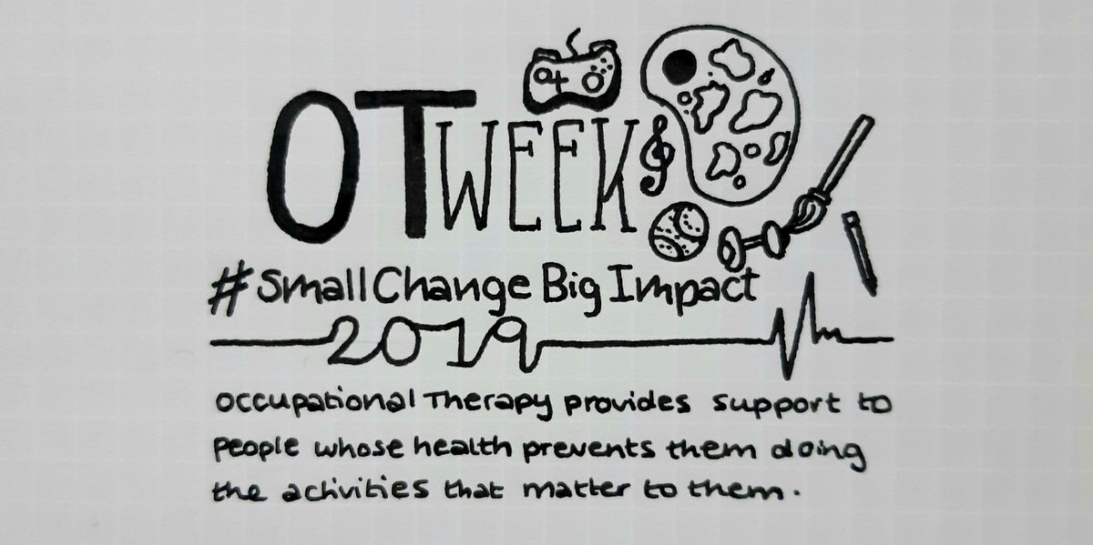 Happy OT week! #OTWeek2019 #SmallChangeBigImpact Here is a quick illustration of what Occupational Therapy is 😊 So glad to be a part of it! Bring on my first acute placement 💫