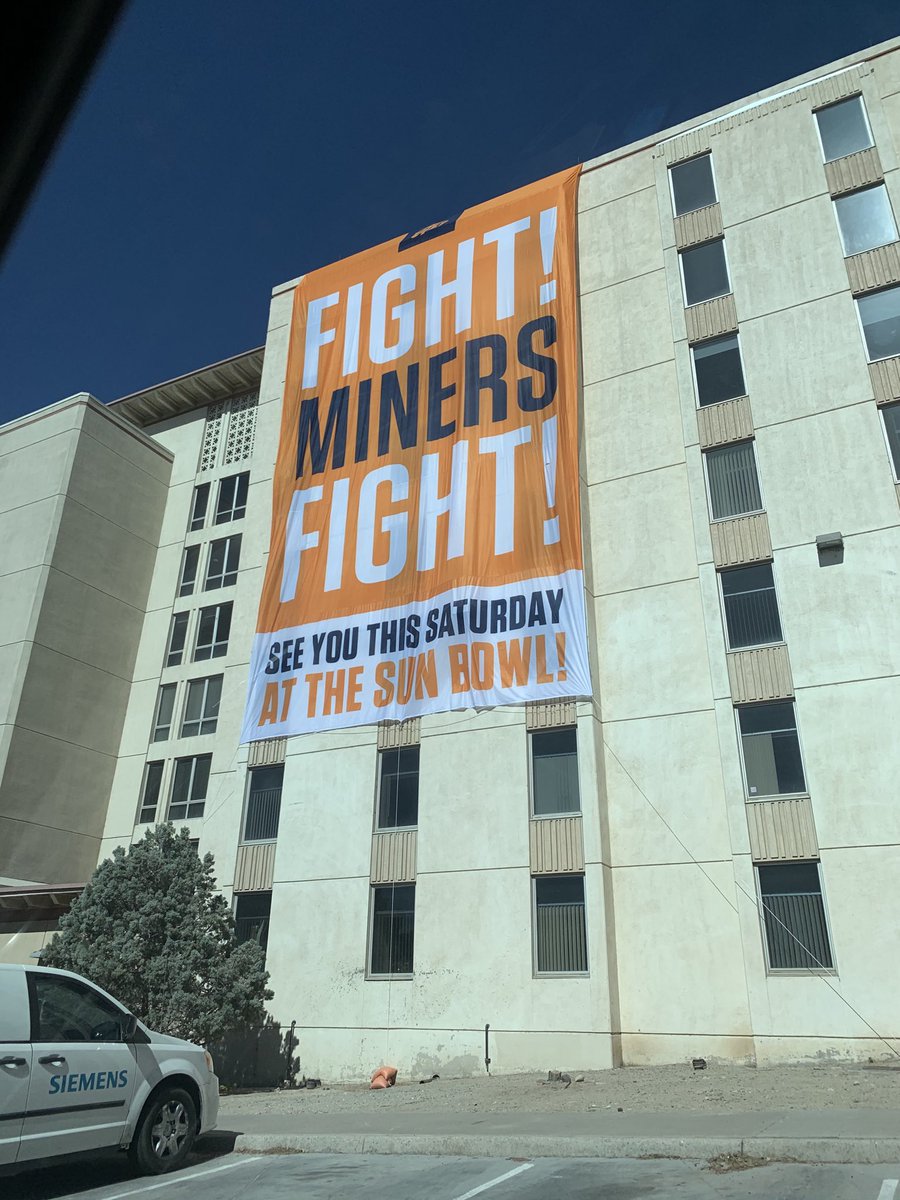 It’s a big week for ⁦<a href="/UTEPAthletics/">UTEP Miners</a>⁩ as <a href="/UTEPFB/">UTEP Football</a> hosts UNC Charlotte in FB and ⁦@UTEP_MBB⁩ host Eastern NM in MBB and UTEP Volleyball host a game on Friday night!  Let’s Go Miners!  #EPMAD