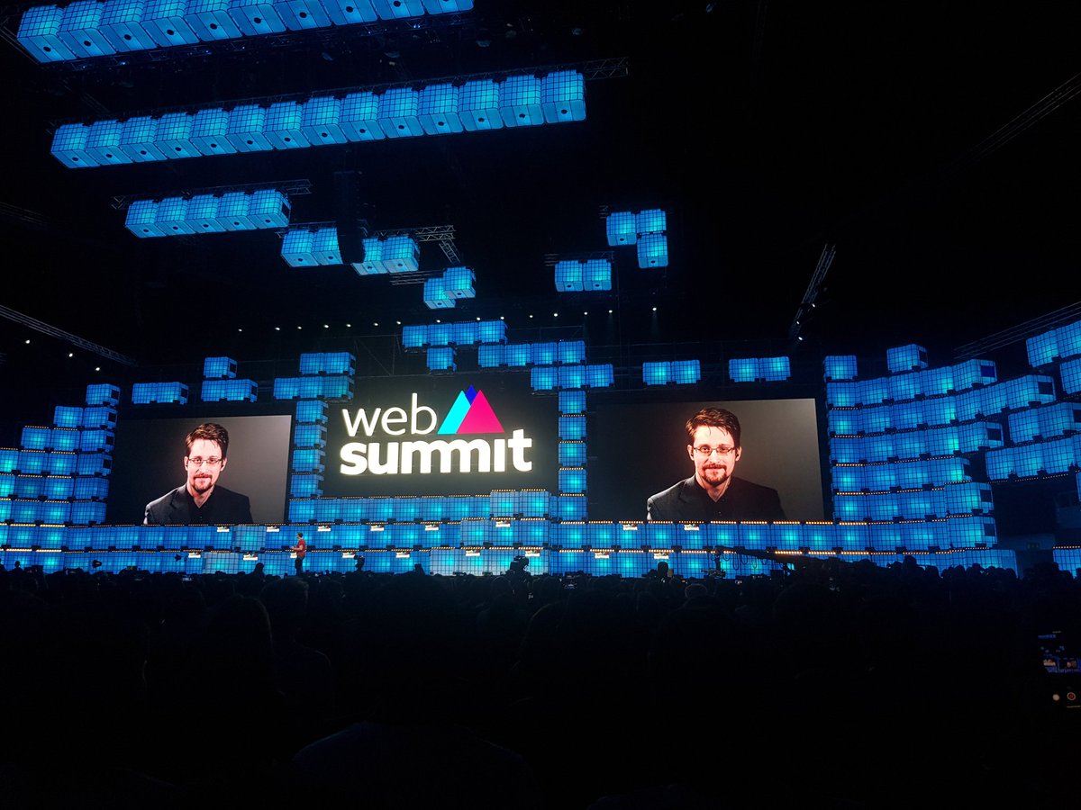 So incredibly excited to be at the opening night of <a href="/WebSummit/">Web Summit</a> in Lisbon. Edward Snowden up first after hearing 12 startup pitches. Bring in the next few days 👏🏼 #websummit2019