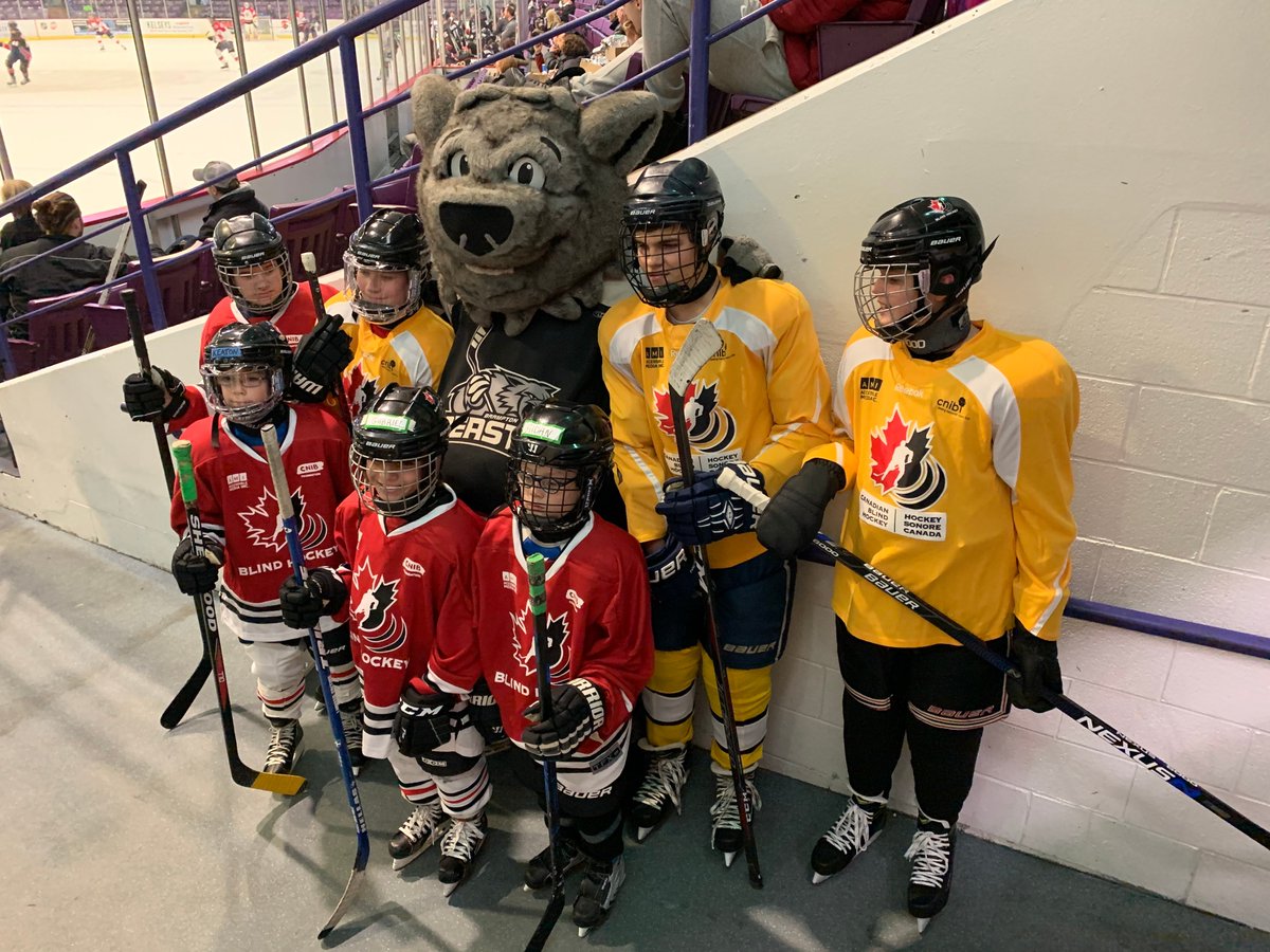 So great to see the GTA Youth <a href="/CDNBlindHockey/">CanadianBlindHockey</a> players showcase blind hockey during the <a href="/BramptonBeast/">Brampton Beast</a> game this past weekend. True ambassadors of inclsusive sport. #inclusionmatters #blindhockey #blindsports