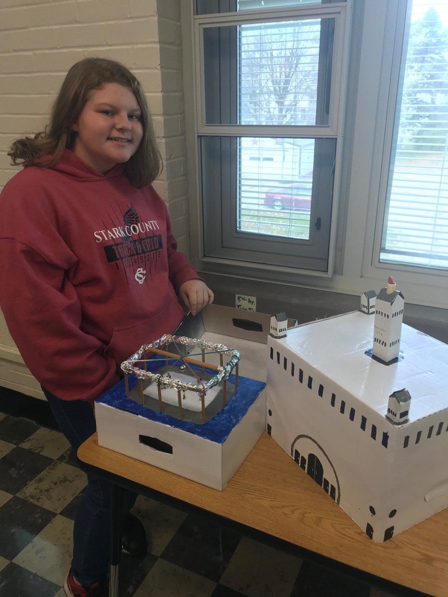 stark_high's tweet photo. Mr. Monahan's social studies classes have been learning about the 1893 Chicago World's Fair. The ss chose a building & presented about them in class through presentations or replicas. #sclearns #rollsc https://t.co/Ll0Iag2Nry