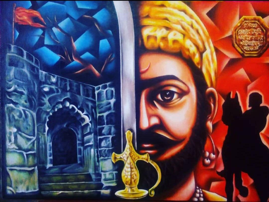 pic Shivaji Maharaj Painting Easy vicky gedam gedam vicky twitter