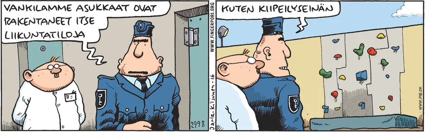 #fingerpori #vankila #hyötyliikunta #liikunta #taukoliikunta #kiipeilyseinä #harrastus