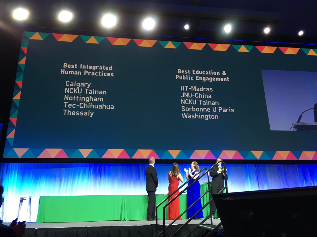 iGEM's tweet photo. Nominees in undergrad section Human Practices are... #GiantJamboree #igem2019 https://t.co/wOSnEQWWtF