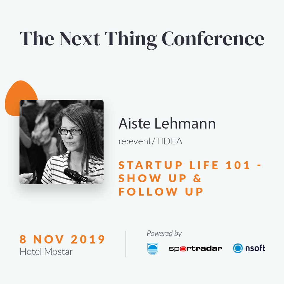 Don't miss hearing the story on @reevent_me  at @SPARKmostar Next Thing - konferencija from our founder and CEO, @AisteLehmann! 🤗
Get tickets now via bit.ly/2WmSHoV!

#startuplife #entrepreneurship #reevent #eventdata #techevents #techconference