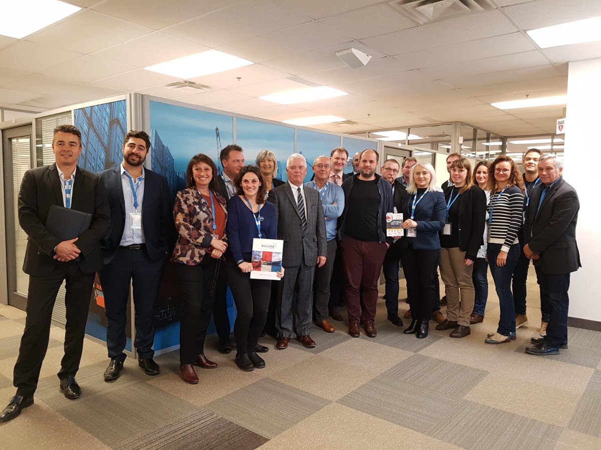 Centre_JCartier's tweet photo. #EJC2019 : la délégation commerciale @AURAentreprises #France continue sa mission pour développer ses entreprises sur le marché #Québec / #Canada avec une visite du groupe @Bollore_BTL https://t.co/mPTNYGNwa2