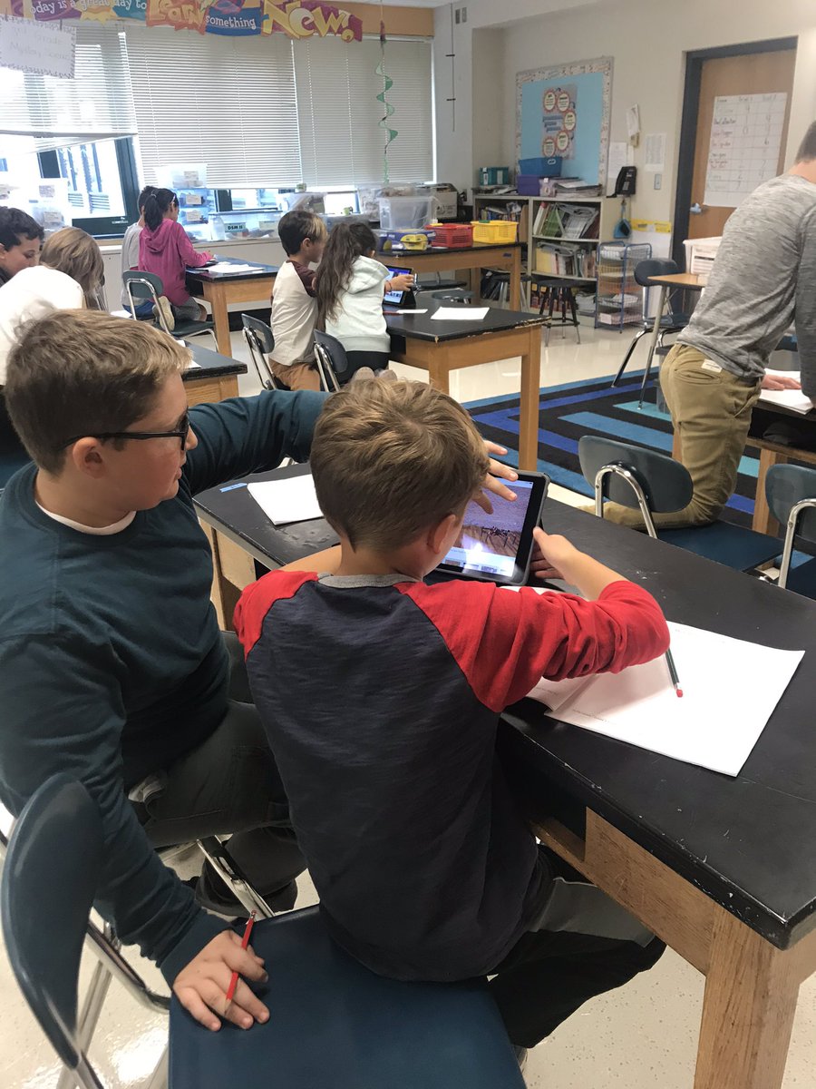Teamwork! Digital presentations with our partners!  Collaboration in action. <a href="/SNIS_CT/">Sarah Noble School</a> <a href="/PLTWorg/">Project Lead The Way</a>