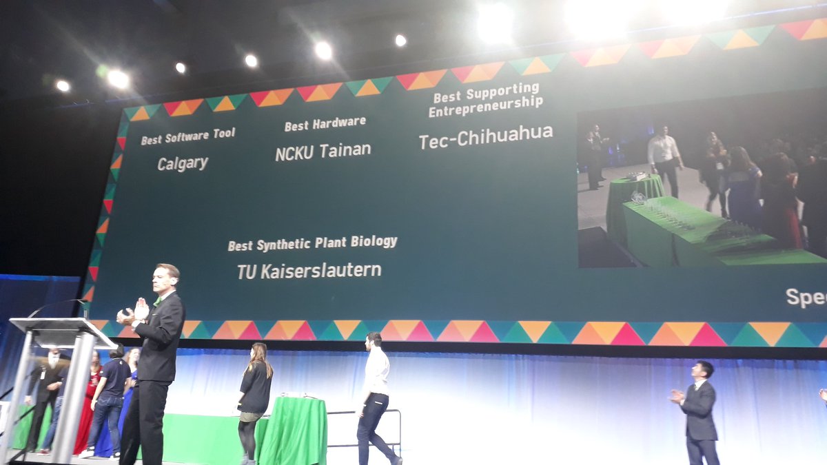 Congrats to our friends @iGEM_TUKL for winning 4 awards! Best environment, best synthetic plant biology, best wiki and best poster in the undergraduate section 👋

And for the nomination for the grand price! You are the winner of our hearts 😍😍