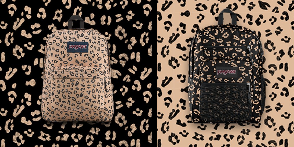 JanSport on X: Show your spots. Go wild for animal print packs, exclusive  to   / X