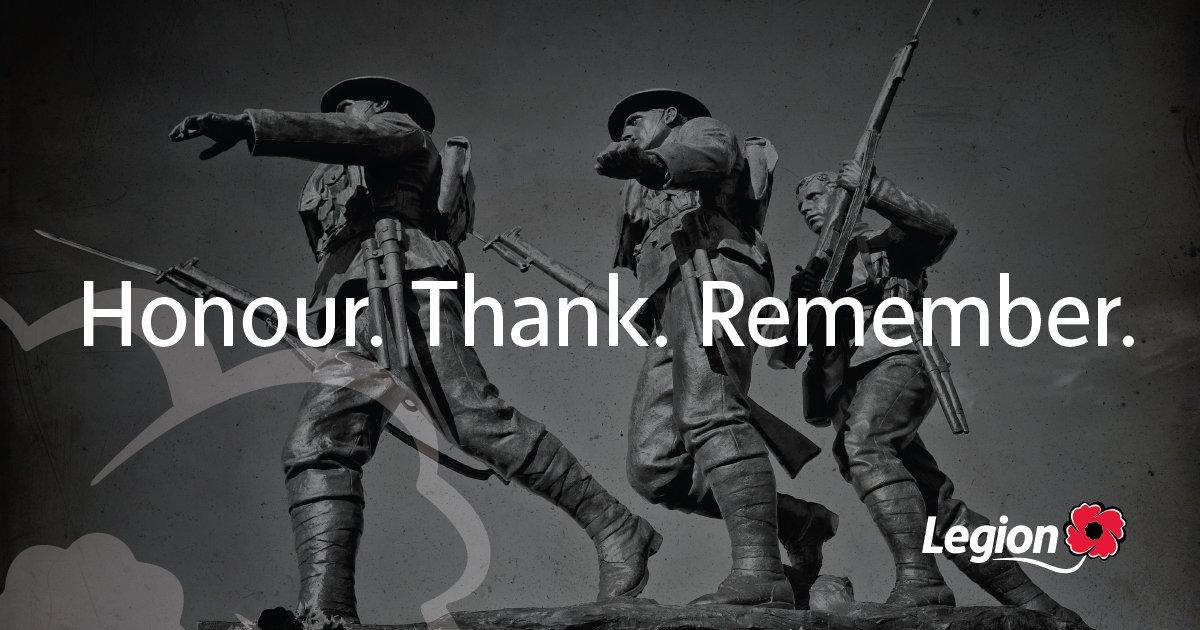 On November 11th at the 11th hour, join us in a period of silence to honour, thank and remember our Fallen. Learn more about Remembrance Day and join your local Remembrance Day Ceremony: legion.ca/remembrance/re… #GetYourPoppy #LestWeForget #CanadaRemembers