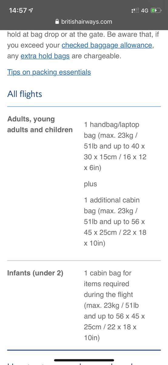 Clearly BA baggage allowances aren’t real.  Seems a bag with the right dimensions is still not allowed because BA did not advise this was a coshare flight. #britishairways #coshare #unhappycustomer