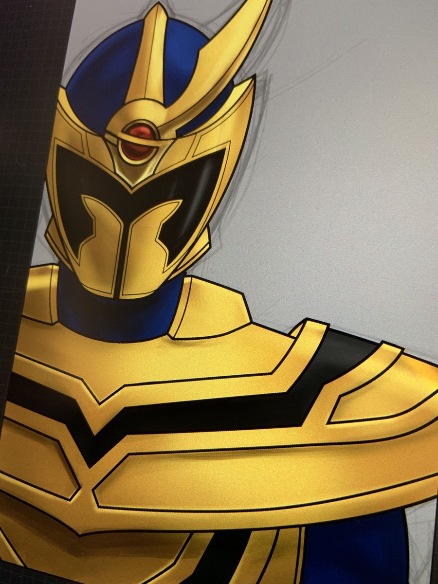 CeeVee_Co's tweet photo. Super excited for #Rangerstop this weekend! Bringing this shiny knight along ✨ #wip #PowerRangers #MysticForce #SuperSentai #Magiranger #SolarisKnight #Magishine #CVsketchaday2019 #tokusatsu https://t.co/YDHRL5UOTd