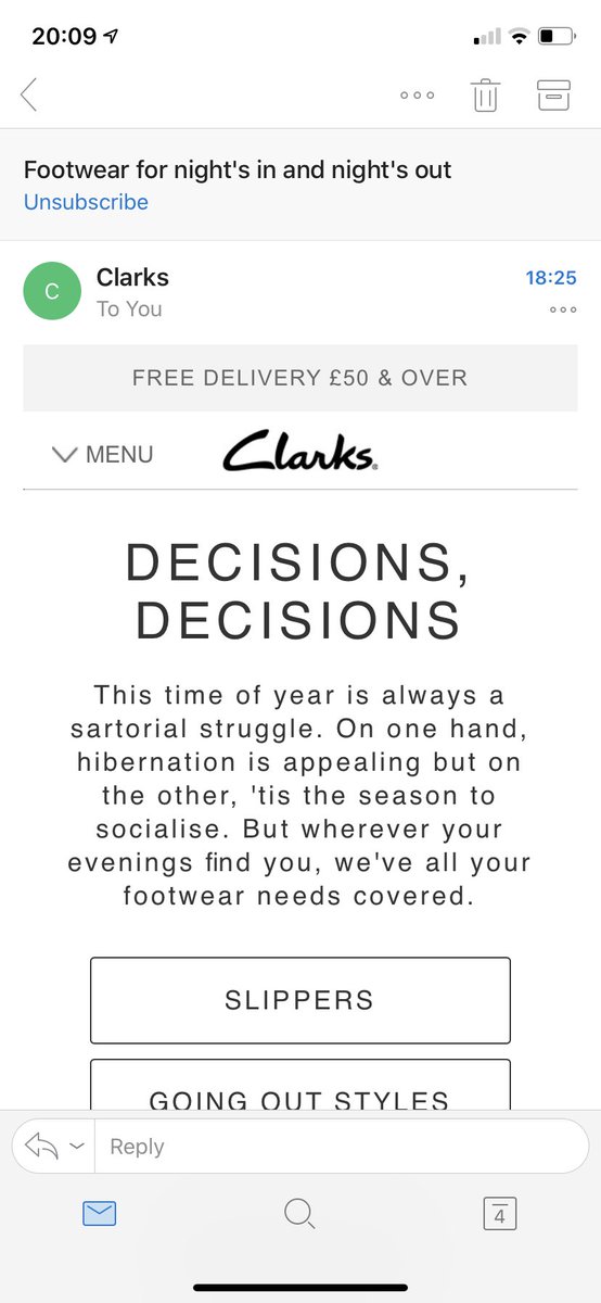 clarks customer care email