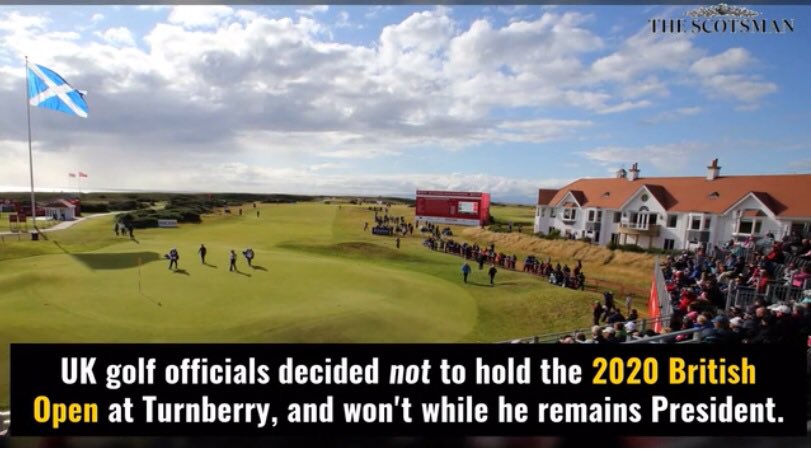 24/ BRITISH RESERVE: As Tracy notes: “At least the Brits understand ethics and say no to the British Open being at Turnberry until Trump is no longer president*.”At least that.