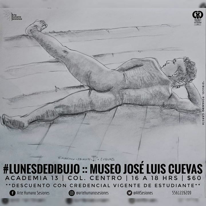 AHSesiones's tweet photo. Para la segunda de este #lunesdedibujo ¡Acompañanos en el #MuseoJoséLuisCuevas !
#buenostrazos #dibujandoando #art #arte #dibujo #desnudo #drawing #draw #picture #artist #sketch #sketchbook #lifedrawingsession #lifedrawing #graphic #nudedrawing #nudes #dibujoaldesnudo #desnu… https://t.co/VjBuCP6ZJJ
