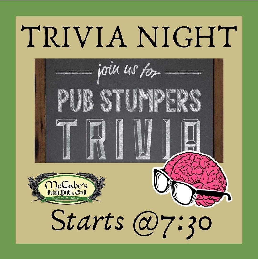 Trivia Every Monday at 7:30!