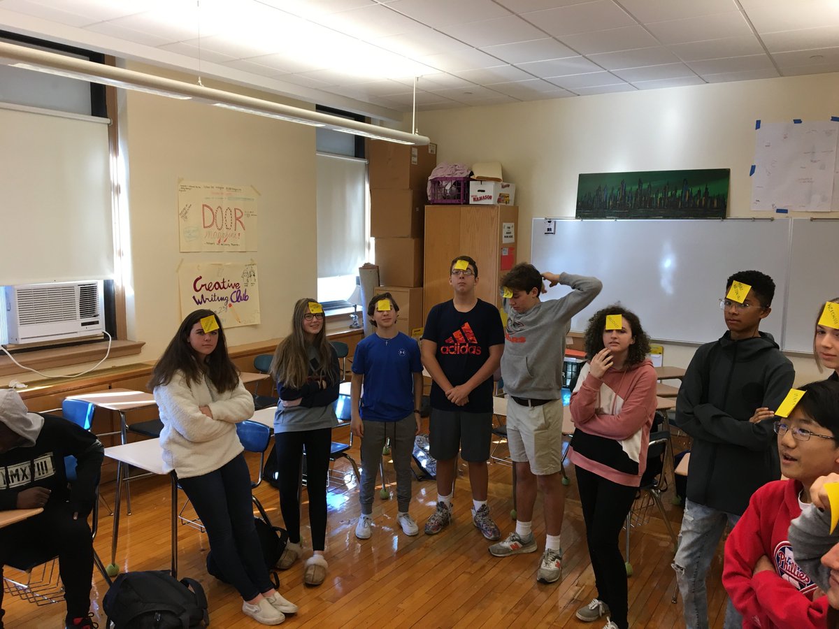 JuddRothstein's tweet photo. Great Halloween-themed Squad Day on Friday!  "Human Intestinal Knot; Monsters on my Mind; and Mummify a Peer Leader!  Awesome job by our staff leaders, peer leaders and 9th graders! #yoursquadsmatter https://t.co/IIJ9iP181m