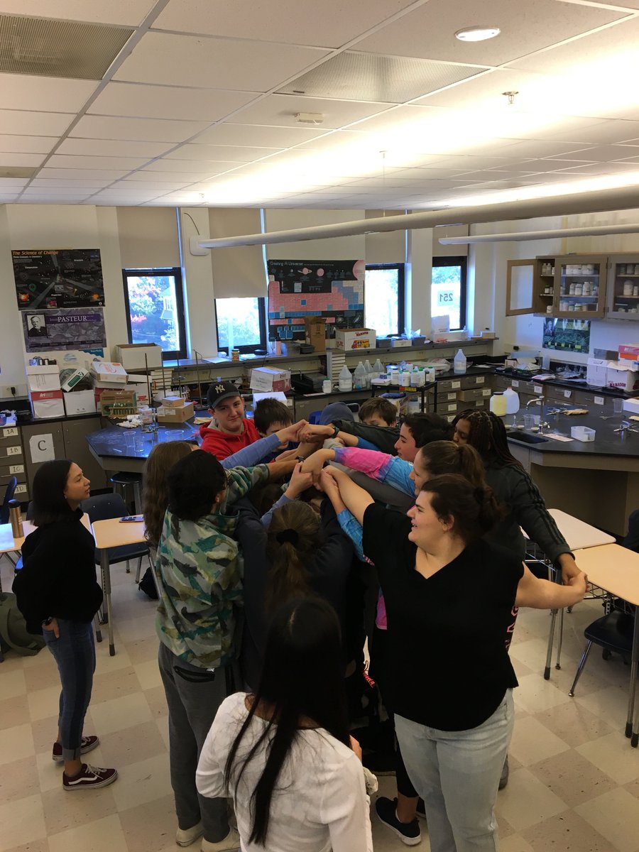 JuddRothstein's tweet photo. Great Halloween-themed Squad Day on Friday!  "Human Intestinal Knot; Monsters on my Mind; and Mummify a Peer Leader!  Awesome job by our staff leaders, peer leaders and 9th graders! #yoursquadsmatter https://t.co/IIJ9iP181m