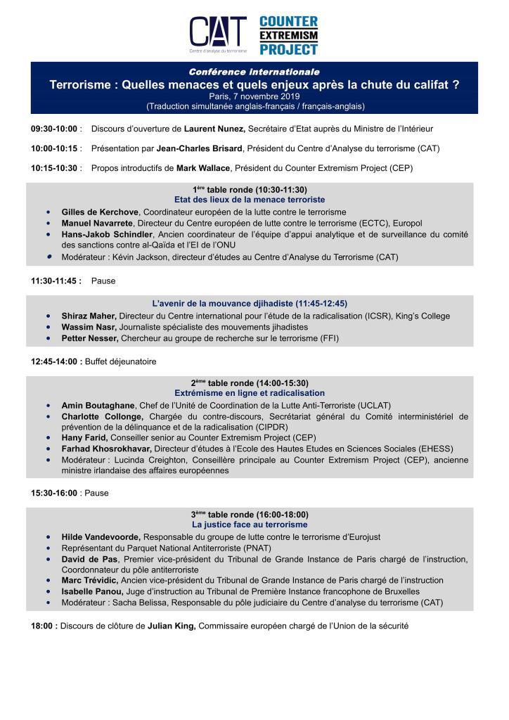 ManonVictoriaa's tweet photo. Le programme de la conférence internationale sur le terrorisme organisée par le @CAT_Centre et le @FightExtremism est dorénavant disponible.

Vous pouvez encore vous inscrire jusqu'à demain : https://t.co/Ul61aBR8sK https://t.co/GL5uYt5K6L