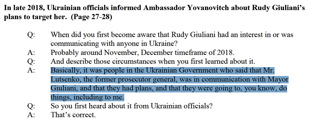 imagine doing your job and trying to bring dignity/freedom to Ukraine and then suddenly learn  @RudyGiuliani wants to toss you under any nearby busscalding take: Rudy's going to prison