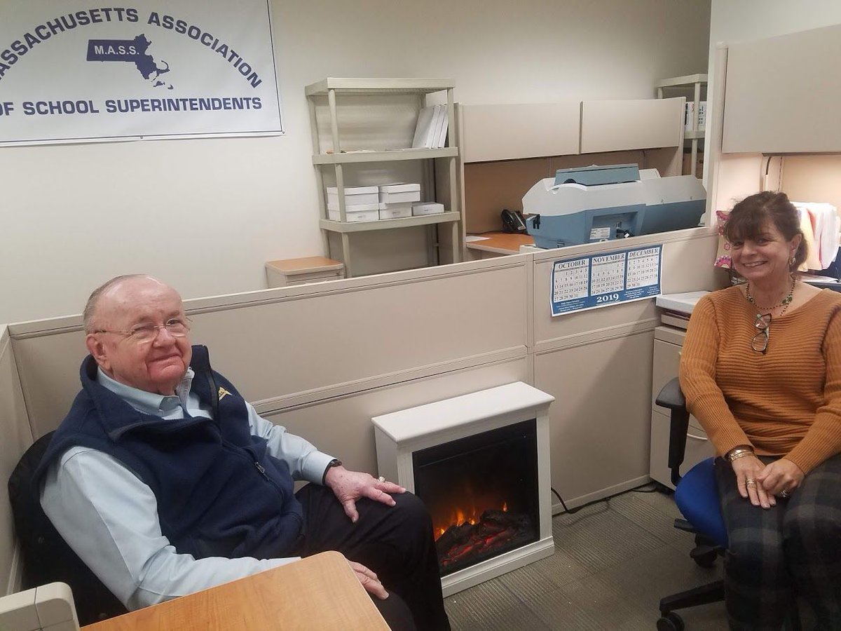 We're getting really "fancy" here at our new home #EDCOCollaborative. Professional Development conversations by the fireplace. #maedu #massupt <a href="/Paulandrewsmass/">Paul J. Andrews</a> @EDCOProfLearn