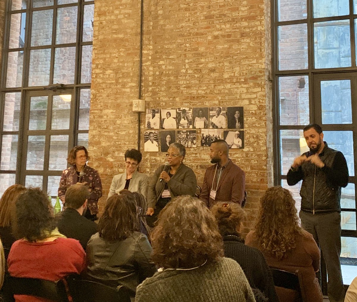 GenderEquityNYC's tweet photo. CGE Executive Director, Jacqui Ebanks, speaks about our operating principles at @HotBreadKitchen’s #TheKitchenConference:
▶️ Gender is diverse
▶️ We must operate through an intersectional lens
▶️ NYC must lead on best practices & polices as an employer and for all its residents https://t.co/QYX9JJwzUd