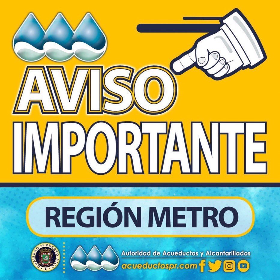 AcueductosPR's tweet photo. [Aviso] Informamos que se restableció  el servicio eléctrico en la estación de bombas #FairView y el sistema de relevos comenzó a operar. Mientras se restablece el servicio, sectores #Morcelo #LosGuayabos #LosOlvidados y #TerrazasDeCarraízo pudieran experimentar bajas presiones. https://t.co/BQ674QurkC