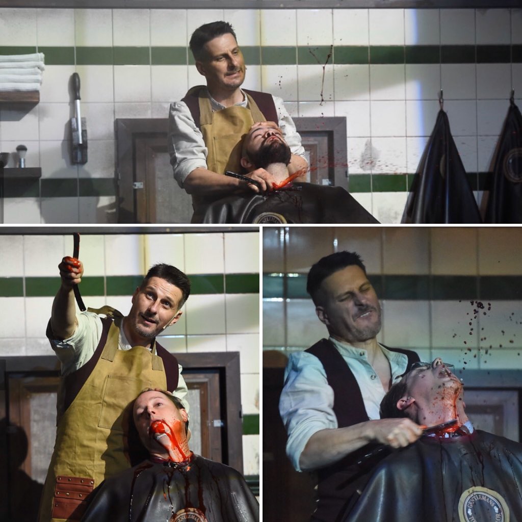 Attend the tale of Sweeney Todd .....💈Had way too much fun on this job with an incredible creative team and cast. <a href="/TheETF/">The English Theatre Frankfurt</a> 🇩🇪