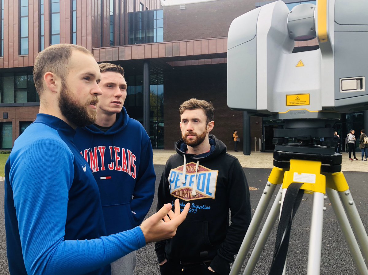 RossAEHiggins's tweet photo. Great having Nick Lester back in @UL today. Civil eng grad and now with @KORECGroup, Nick is helping @EngineeringAtUL with their FYPs as they laser scan the @ULLibrary. https://t.co/trizVXjhkI