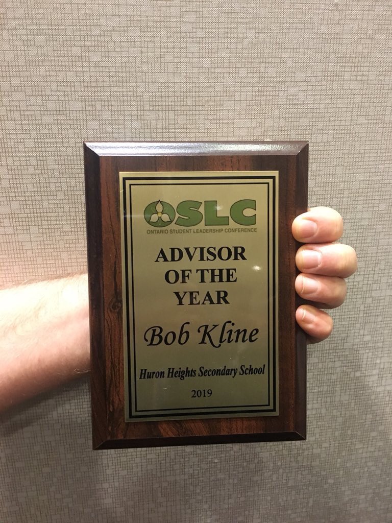 wrdsb's tweet image. Our very own @klinespeaks, student activities teacher at @HHSSHuskies, has been honoured with the #OSLC Advisor of the Year award! 👏🏼

Bob is incredibly deserving of this award and will do anything to make sure his students feel safe, welcomed and inspired. Congratulations!